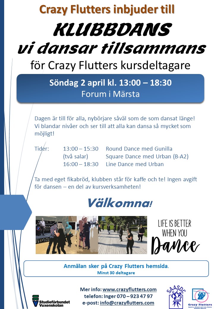 230402 Klubbdans idag dansar vi tillsammans