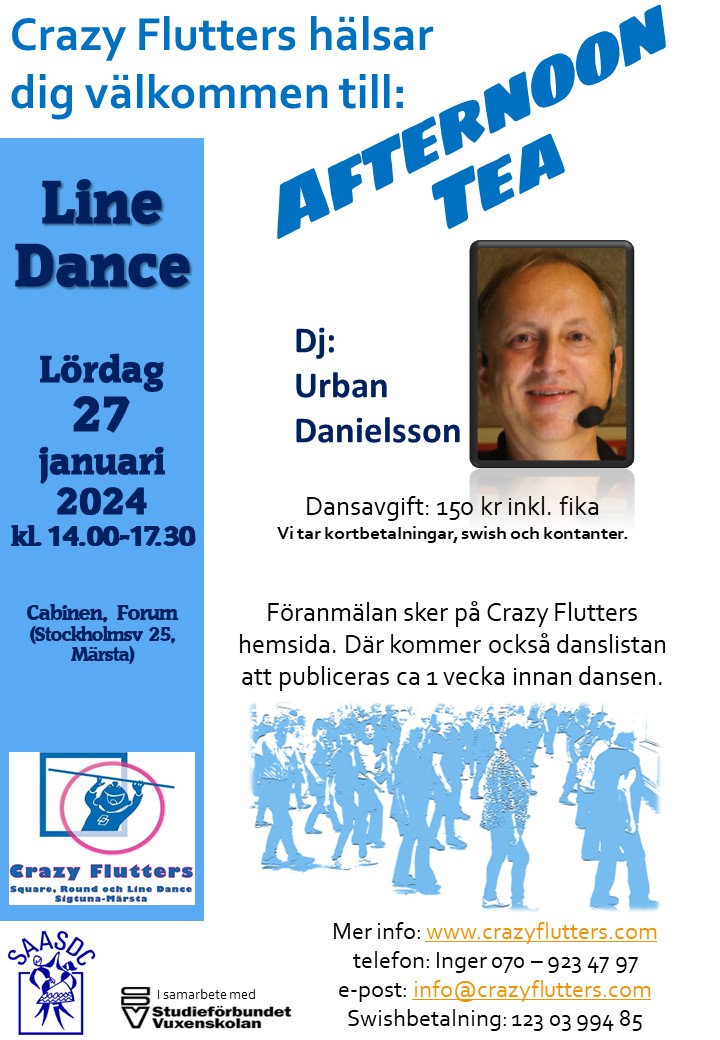 Afternoon Tea Line Dance - 27 jan 2024 Image