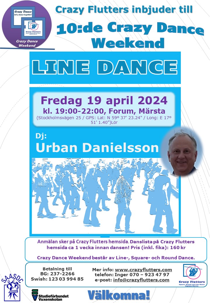 Crazy Dance Weekend<br>19 april 2024 Image