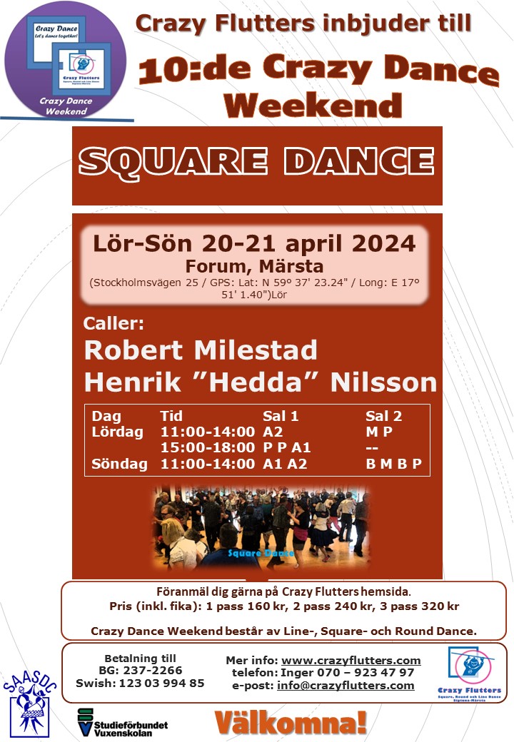 Crazy Dance Weekend<br>20-21 april 2024<br> Image